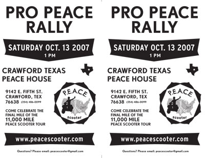 Crawford Peace Rally Flyer